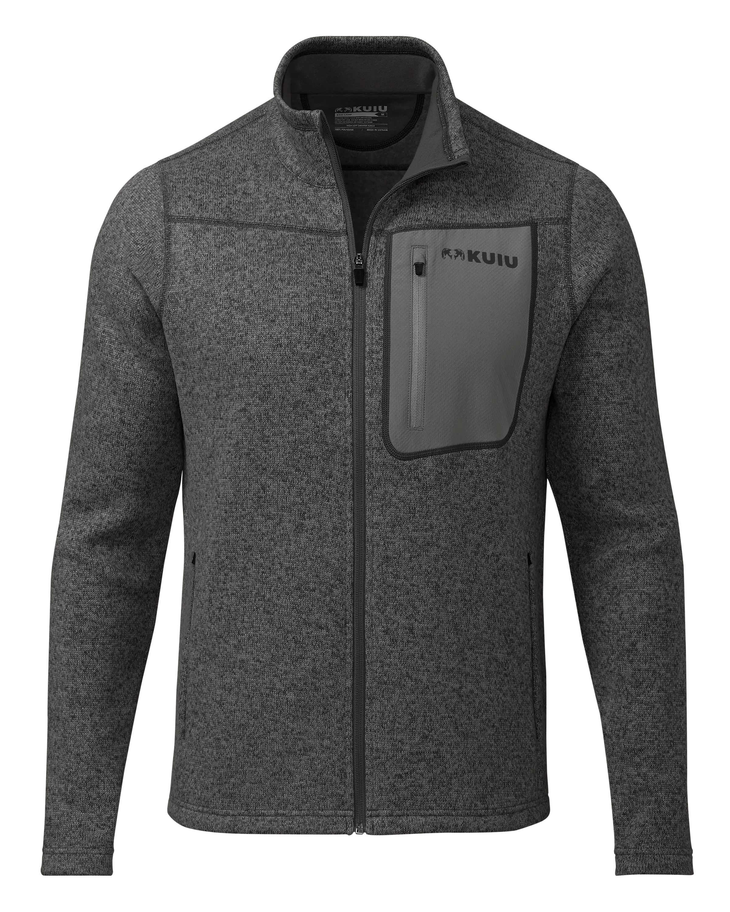 Base Camp Full Zip Sweater | Charcoal Heather