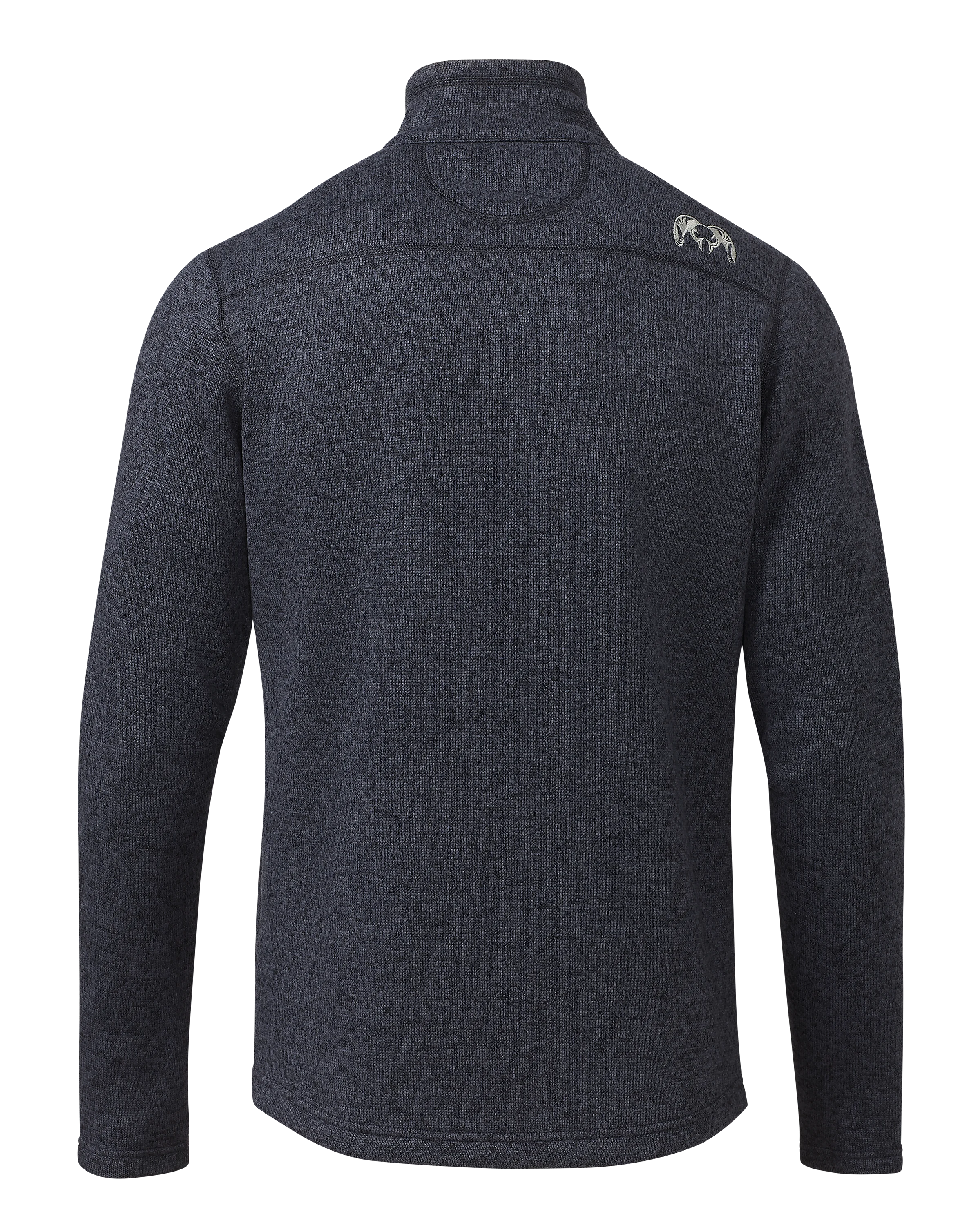Alternative view of Base Camp Full Zip Sweater | Steel Blue Heather
