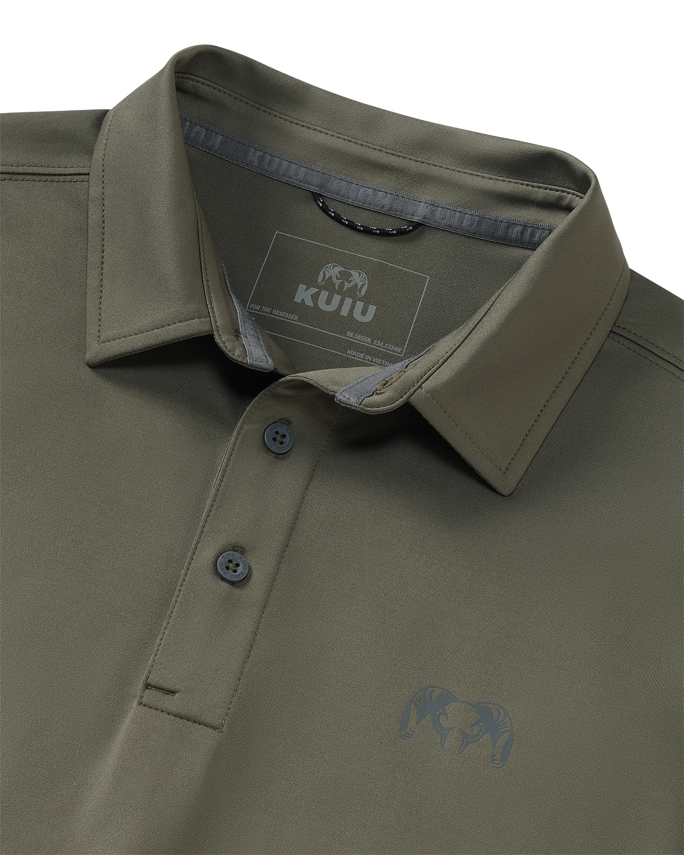 Alternative view of KUIU Performance Polo | Dark Sage