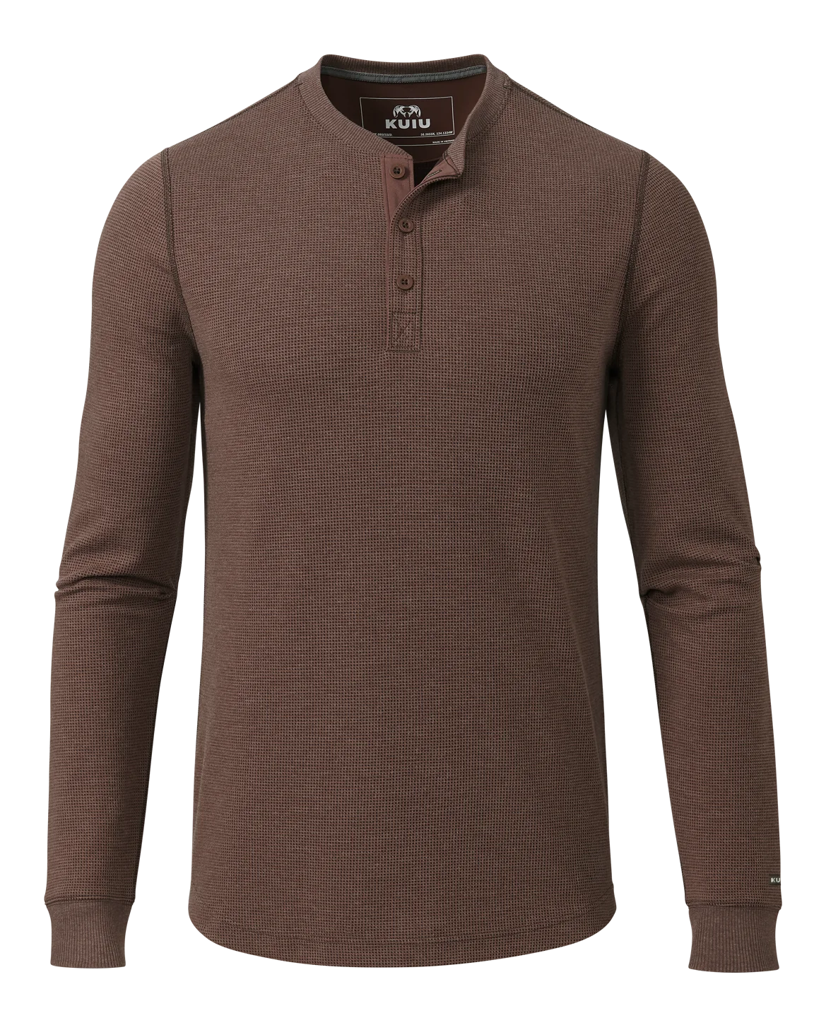 Canyon Waffle Henley | Cedar Heather