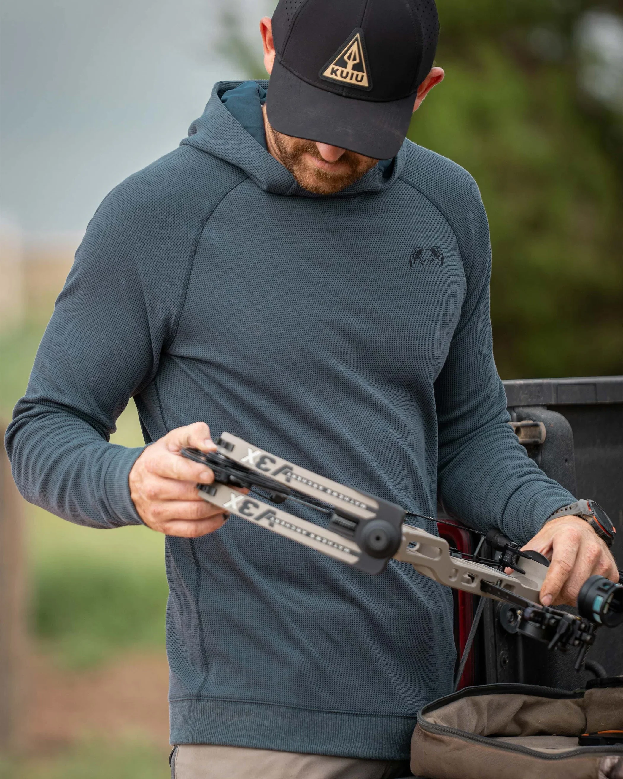 Canyon Waffle Hoodie | Cedar Heather - Image 4