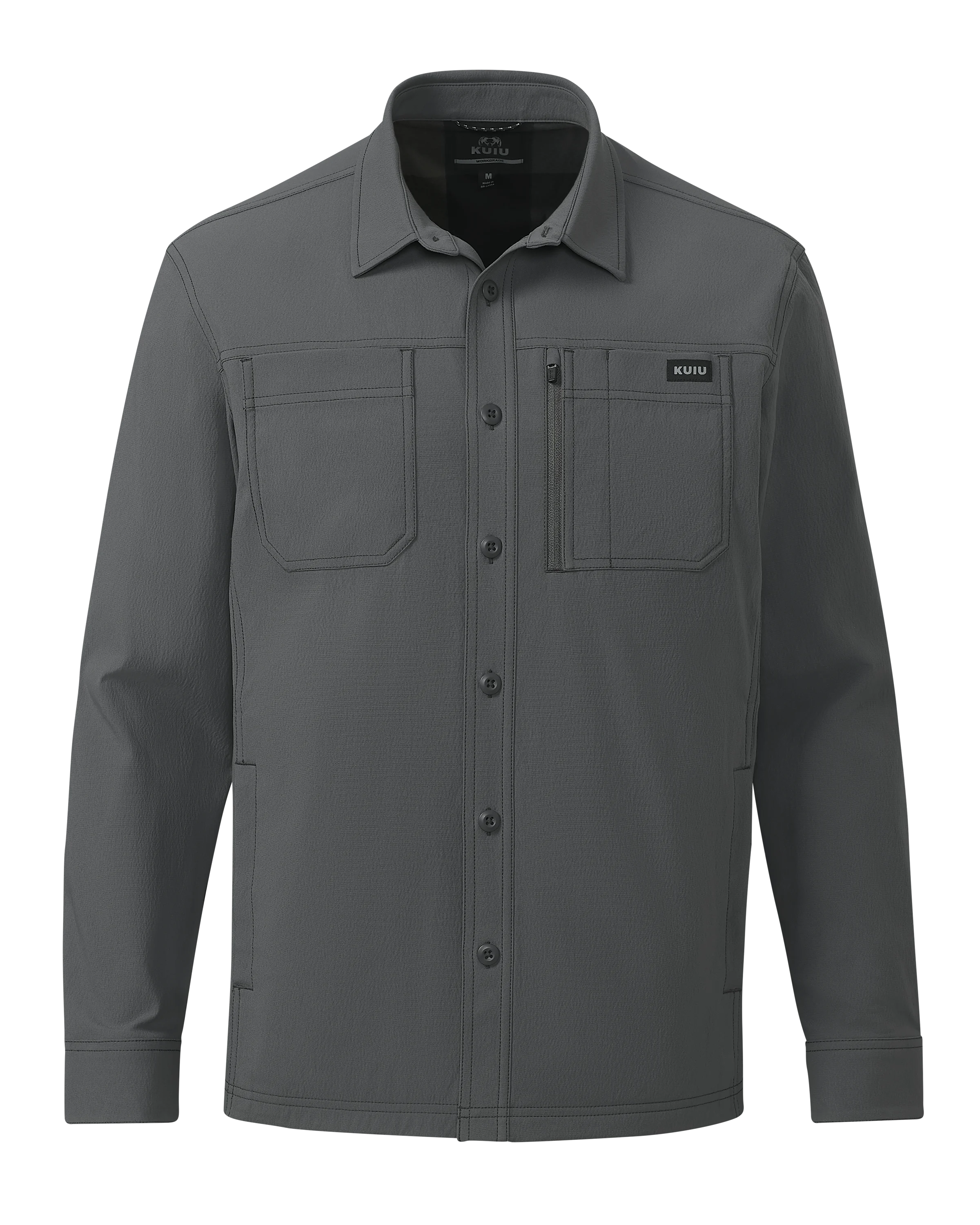 Motive Flannel Lined Shirt Jacket | Gunmetal