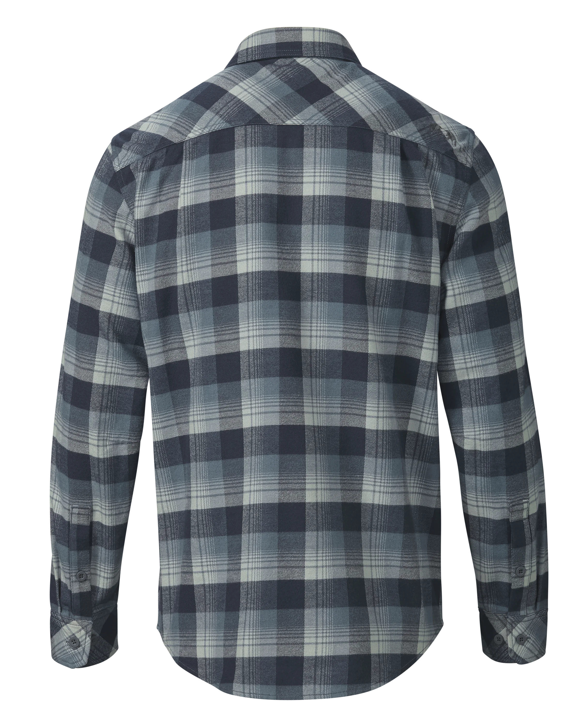 Alternative view of Field Flannel Shirt | Steel Blue Blockline