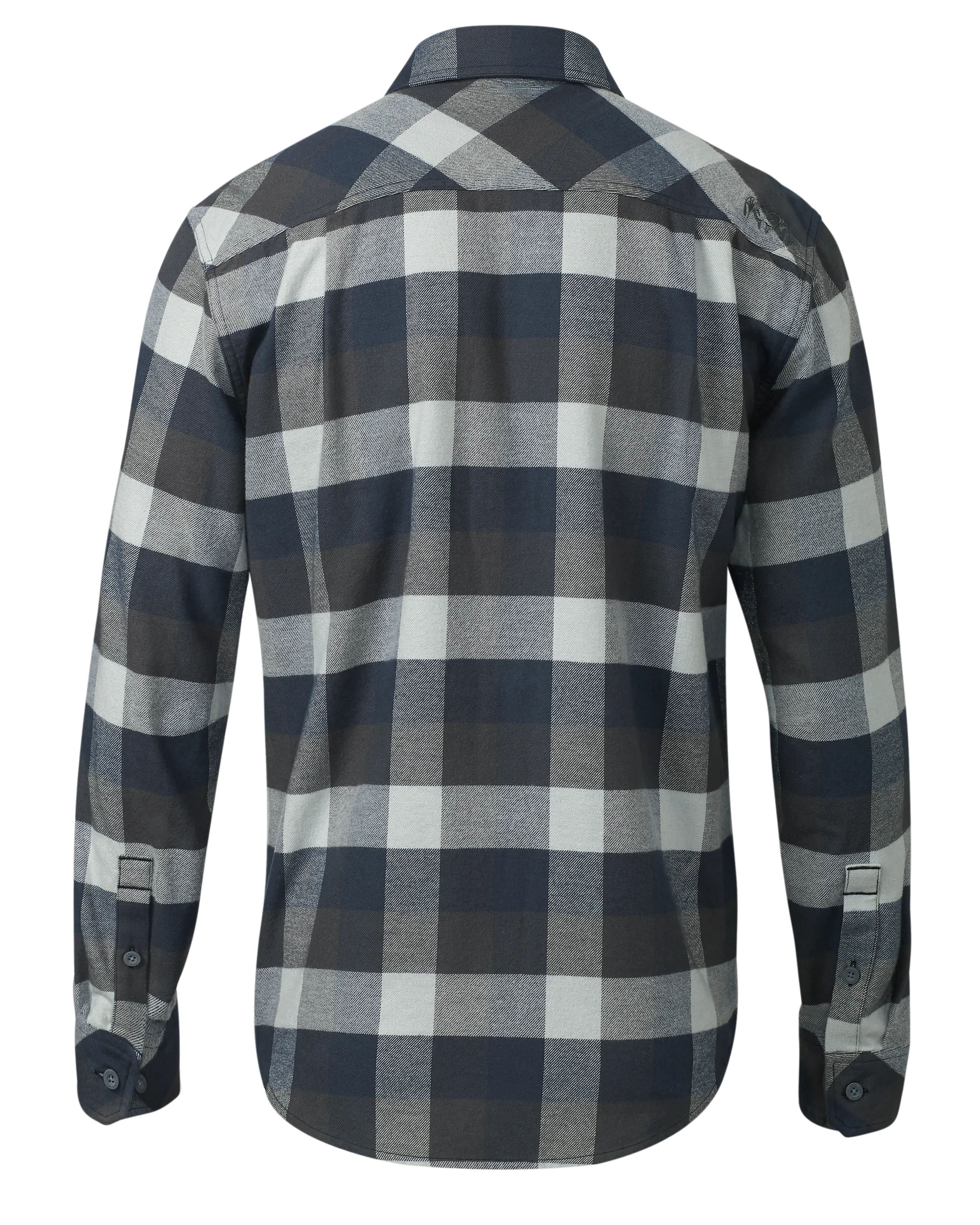 Alternative view of Field Flannel Shirt | Steel Blue Trio