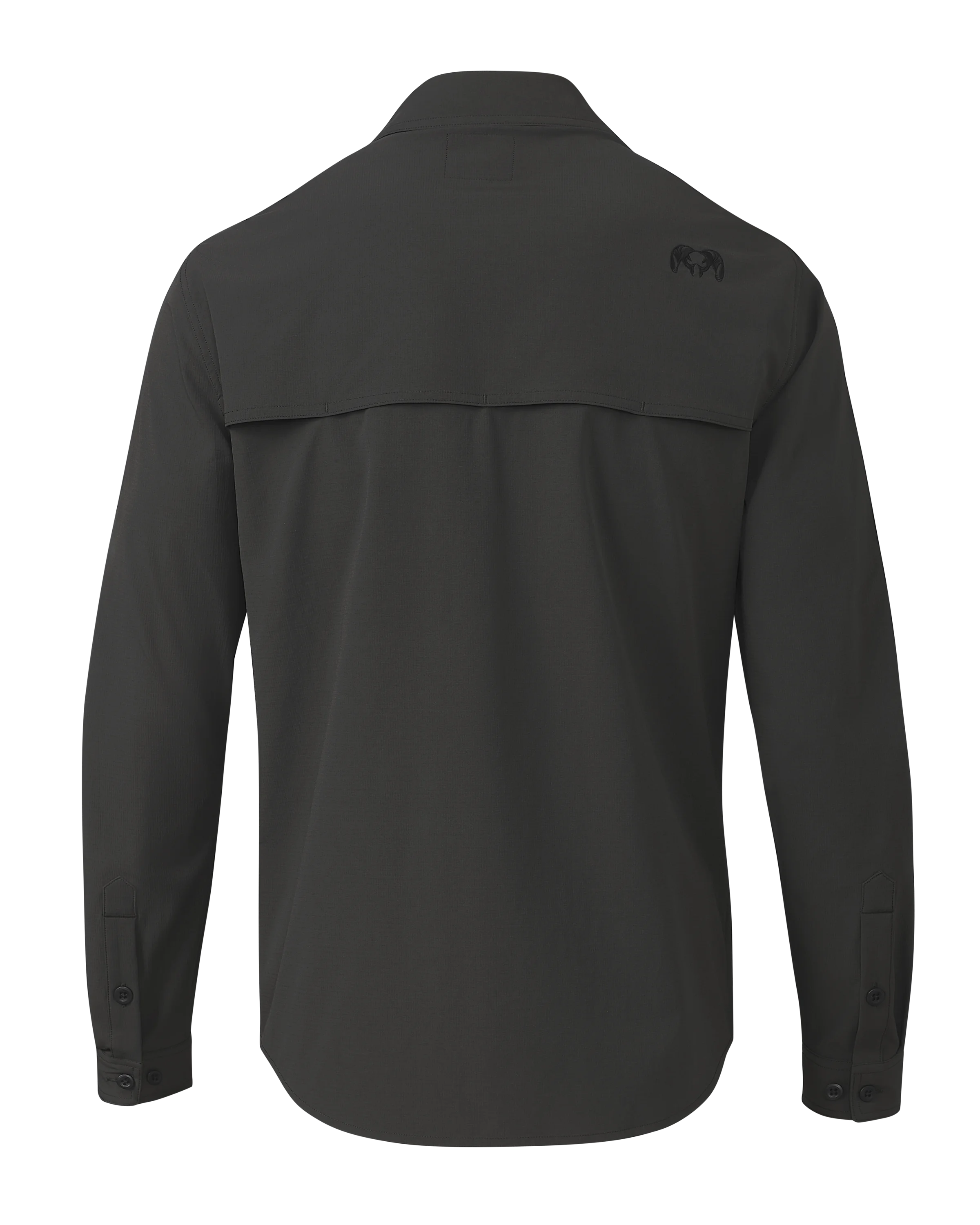 Alternative view of Gauge LS Work Shirt | Asphalt