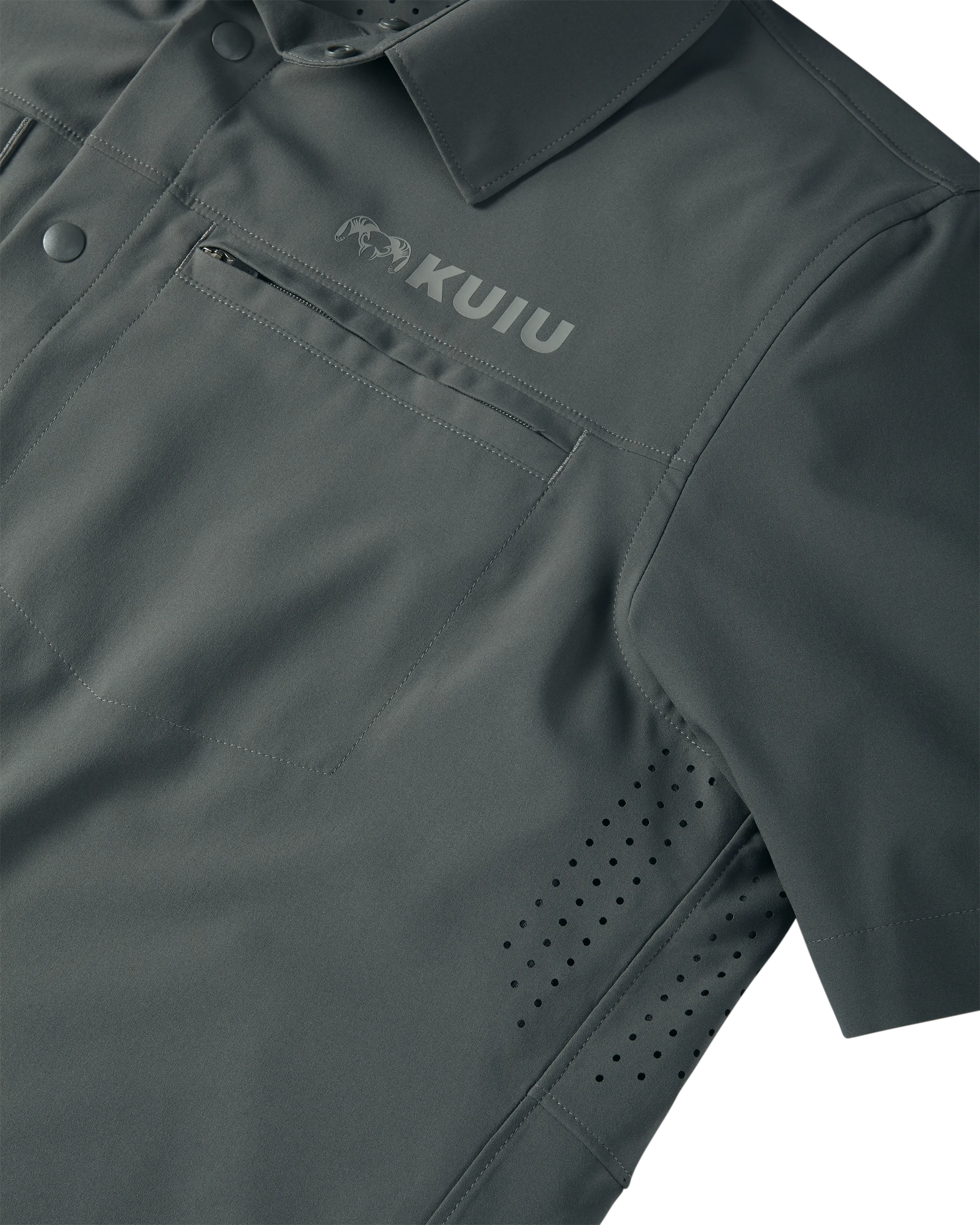Mesa Vented SS Snap Shirt | Stone - Image 5
