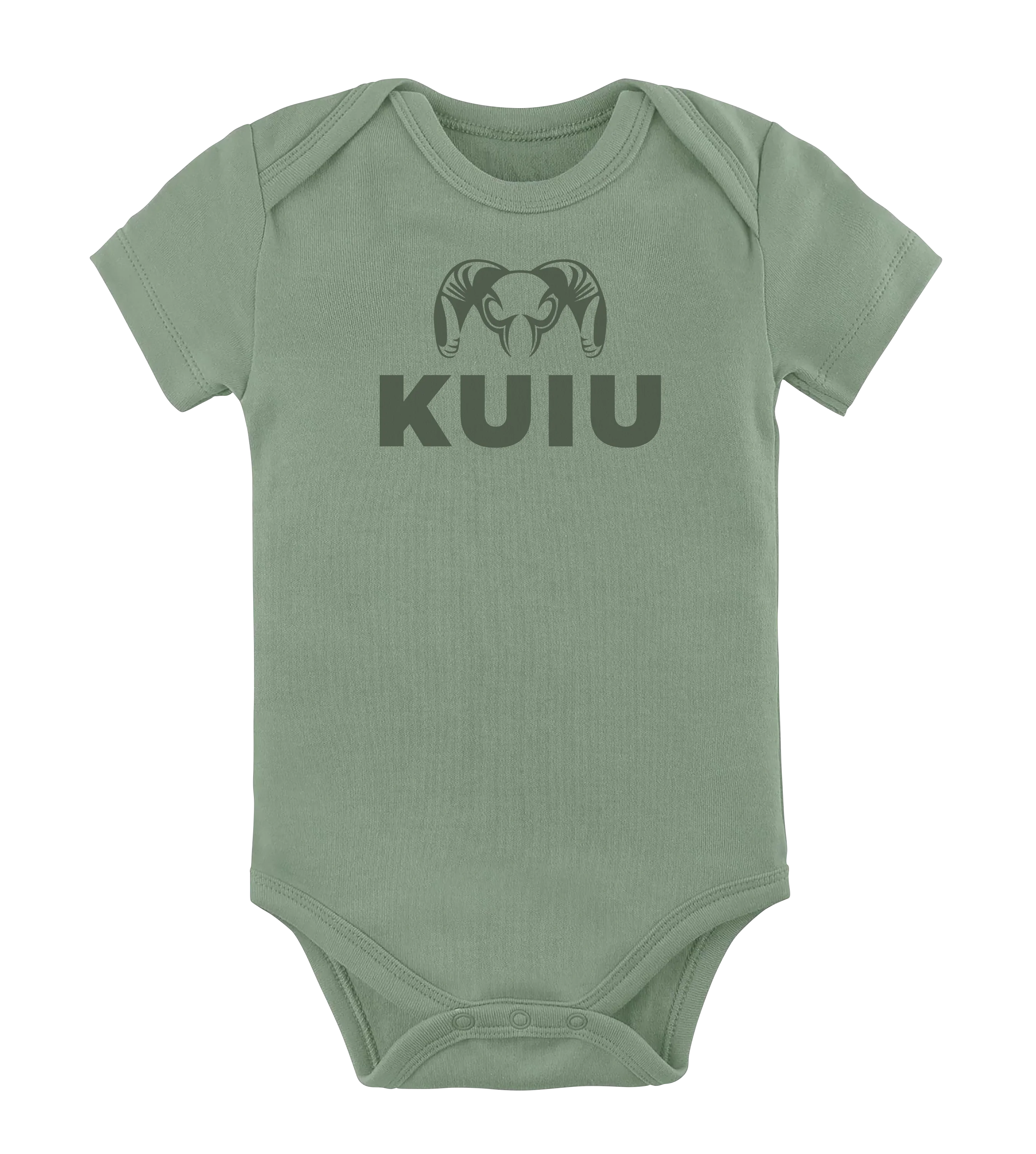 KUIU Stacked Logo Baby One-Piece | Thyme