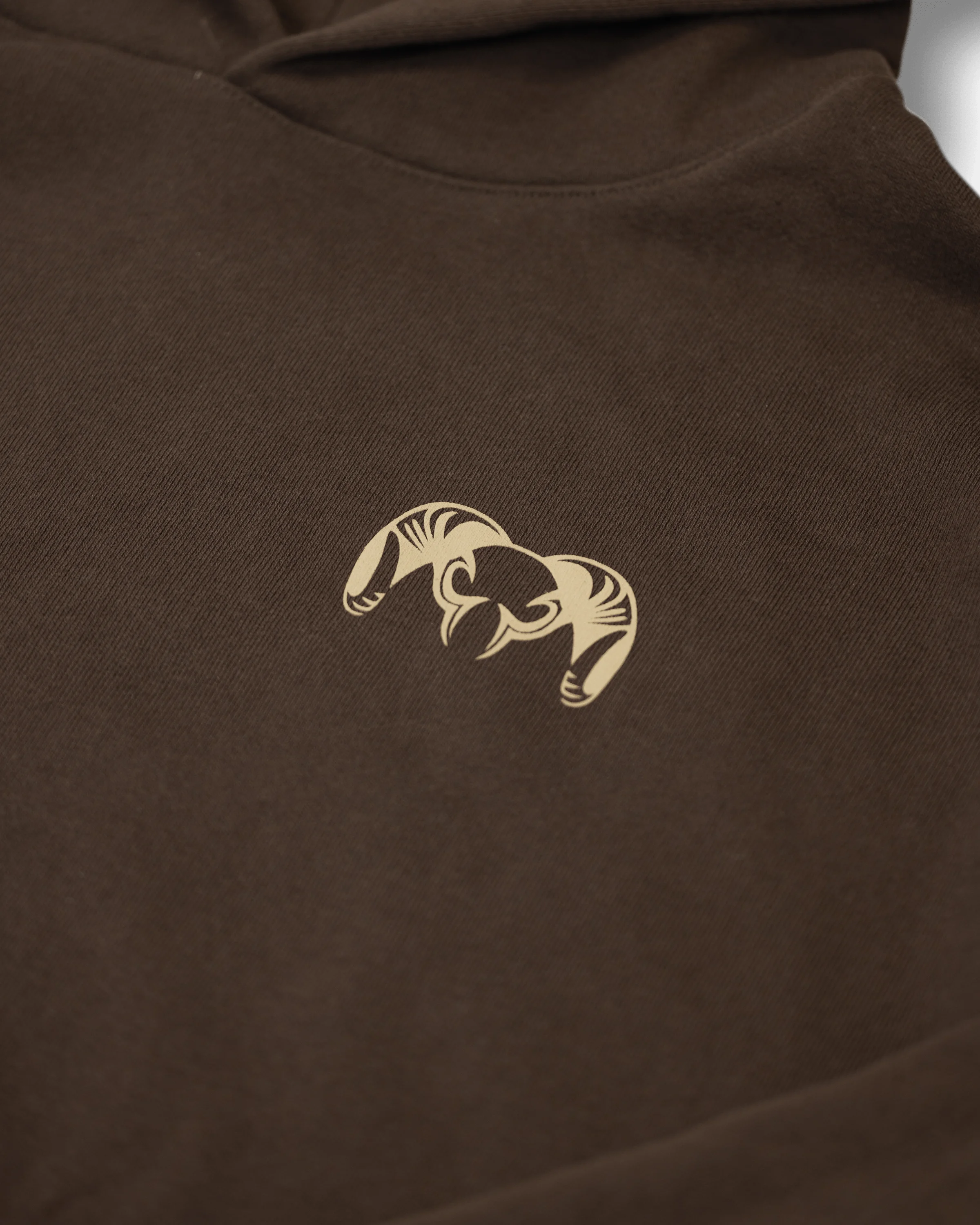 Alternative view of Workgrade Heavyweight Hoodie | Brown