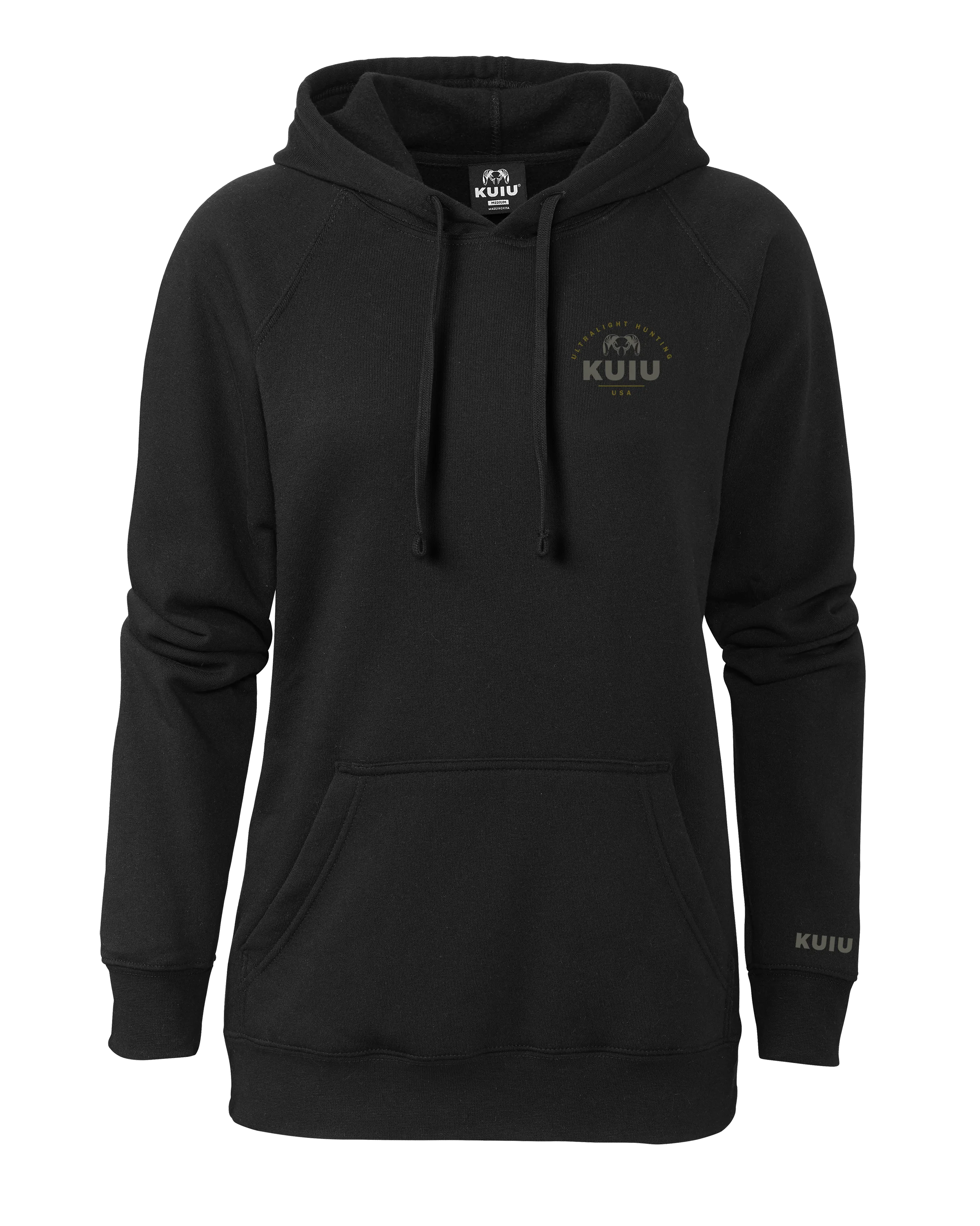 Outlet KUIU Women's Stacked Chest Logo Hoodie | Black