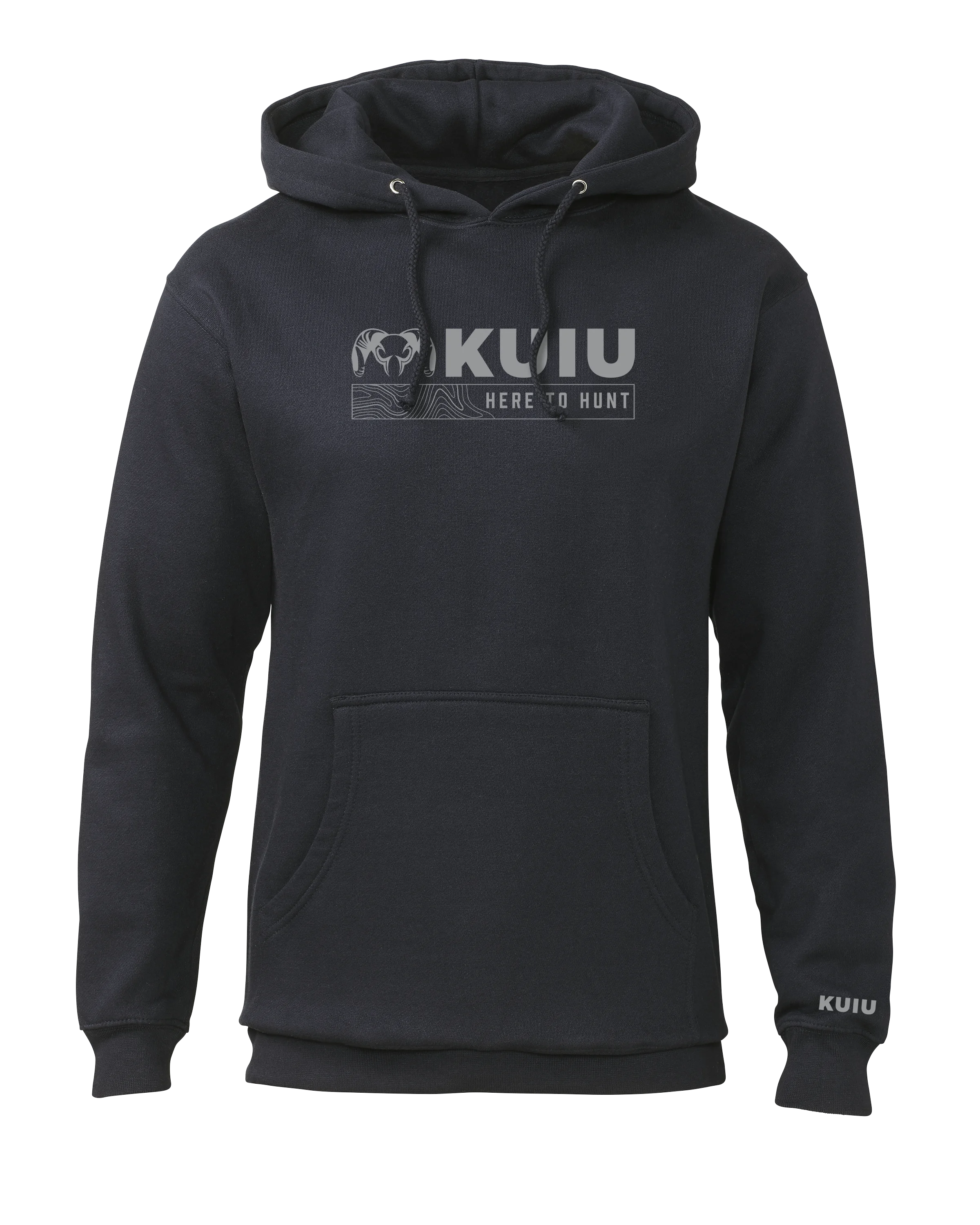 Outlet KUIU Topo Here to Hunt Hoodie | Navy