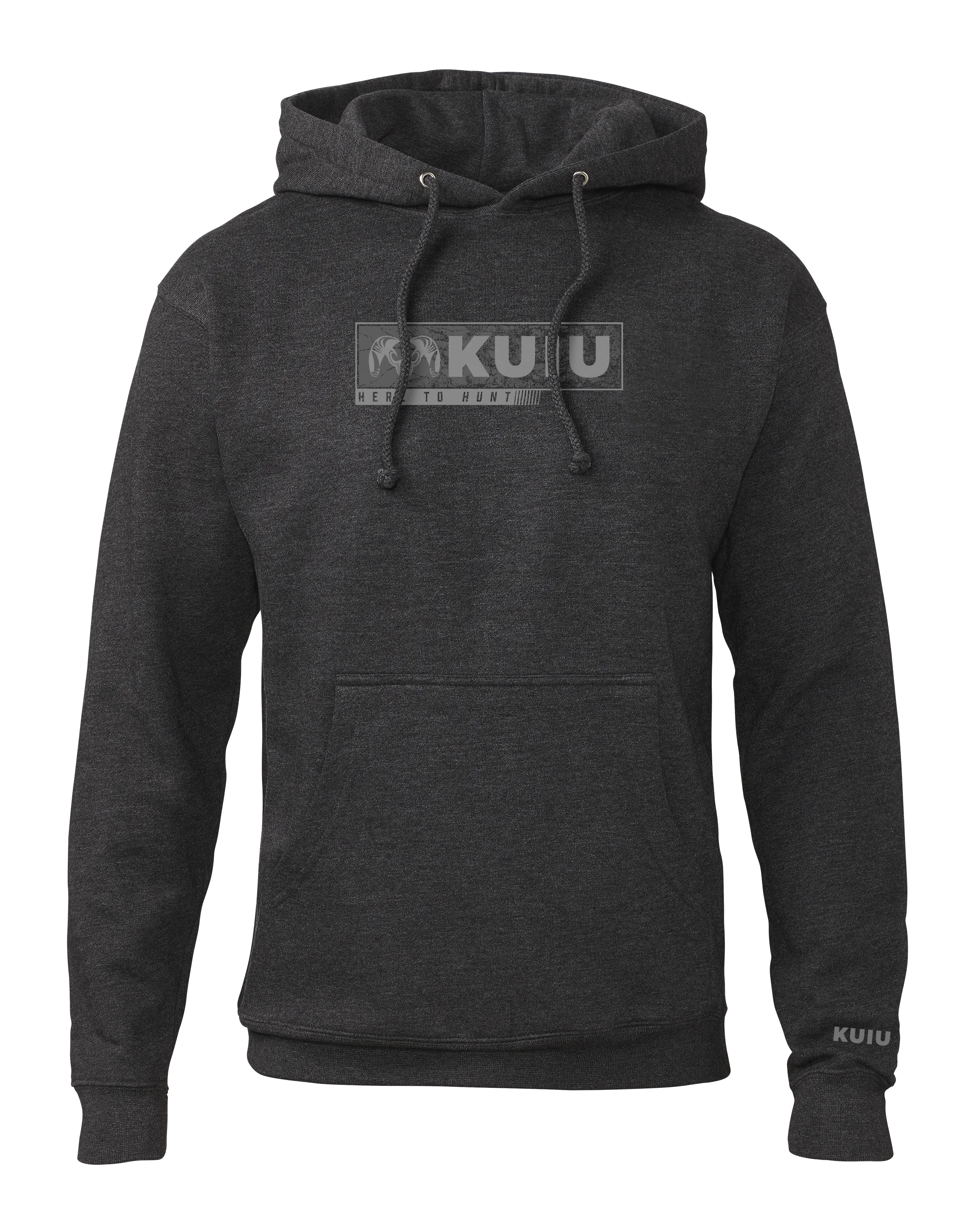 Outlet KUIU Here to Hunt Gritstone Hoodie | Charcoal