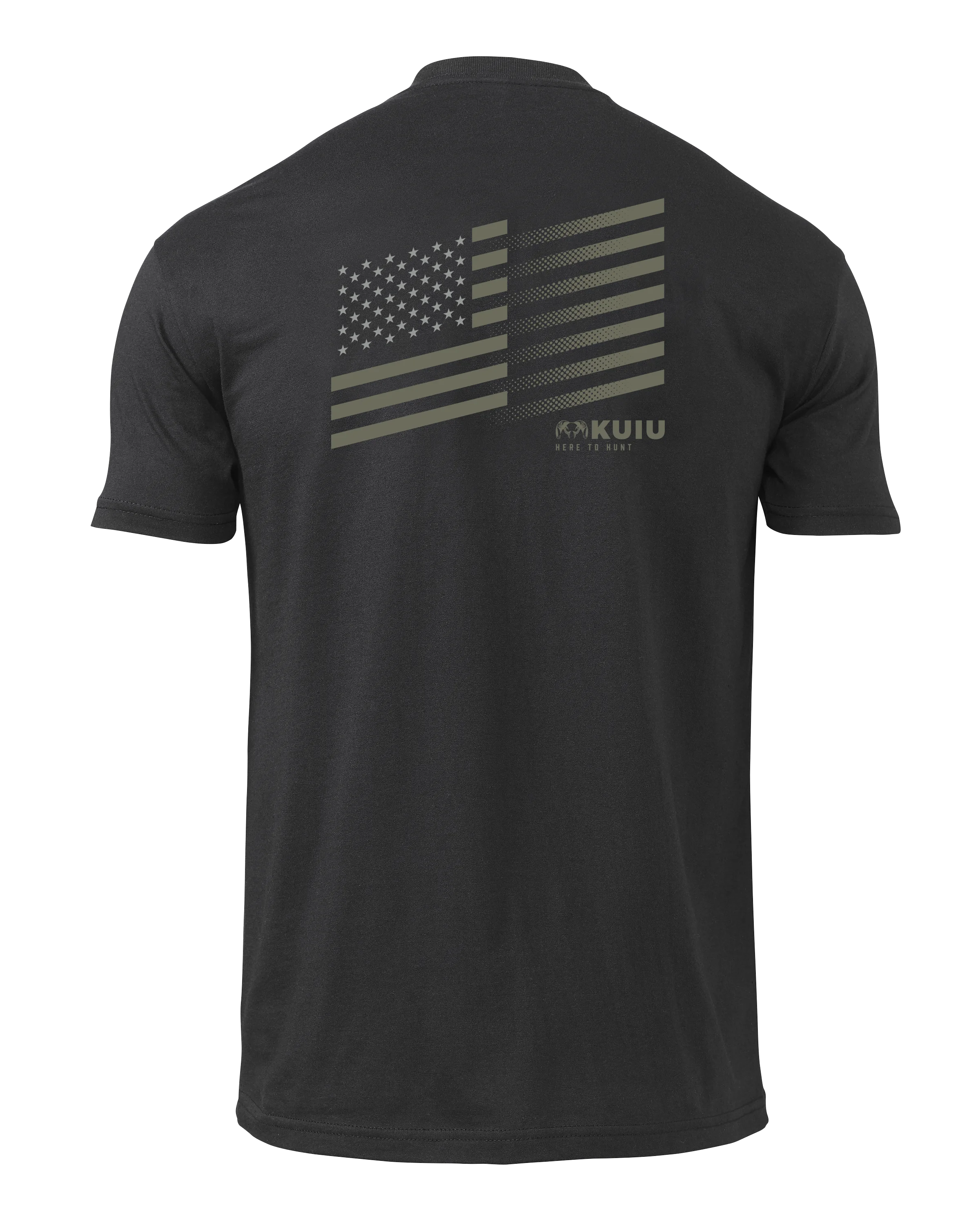 KUIU Solid Flag Fade T-Shirt | Black
