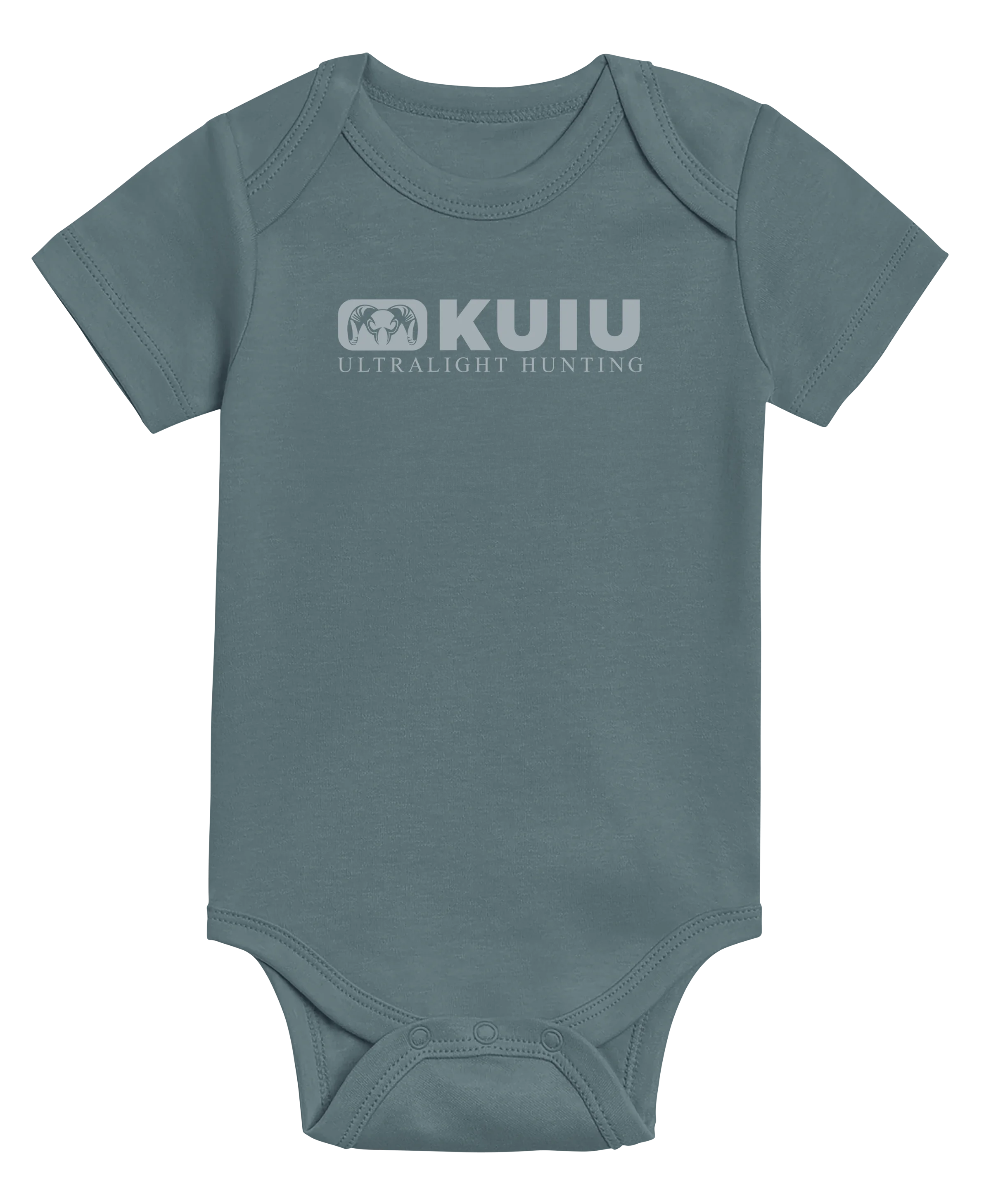 KUIU Block Logo Baby One-Piece | Harbor