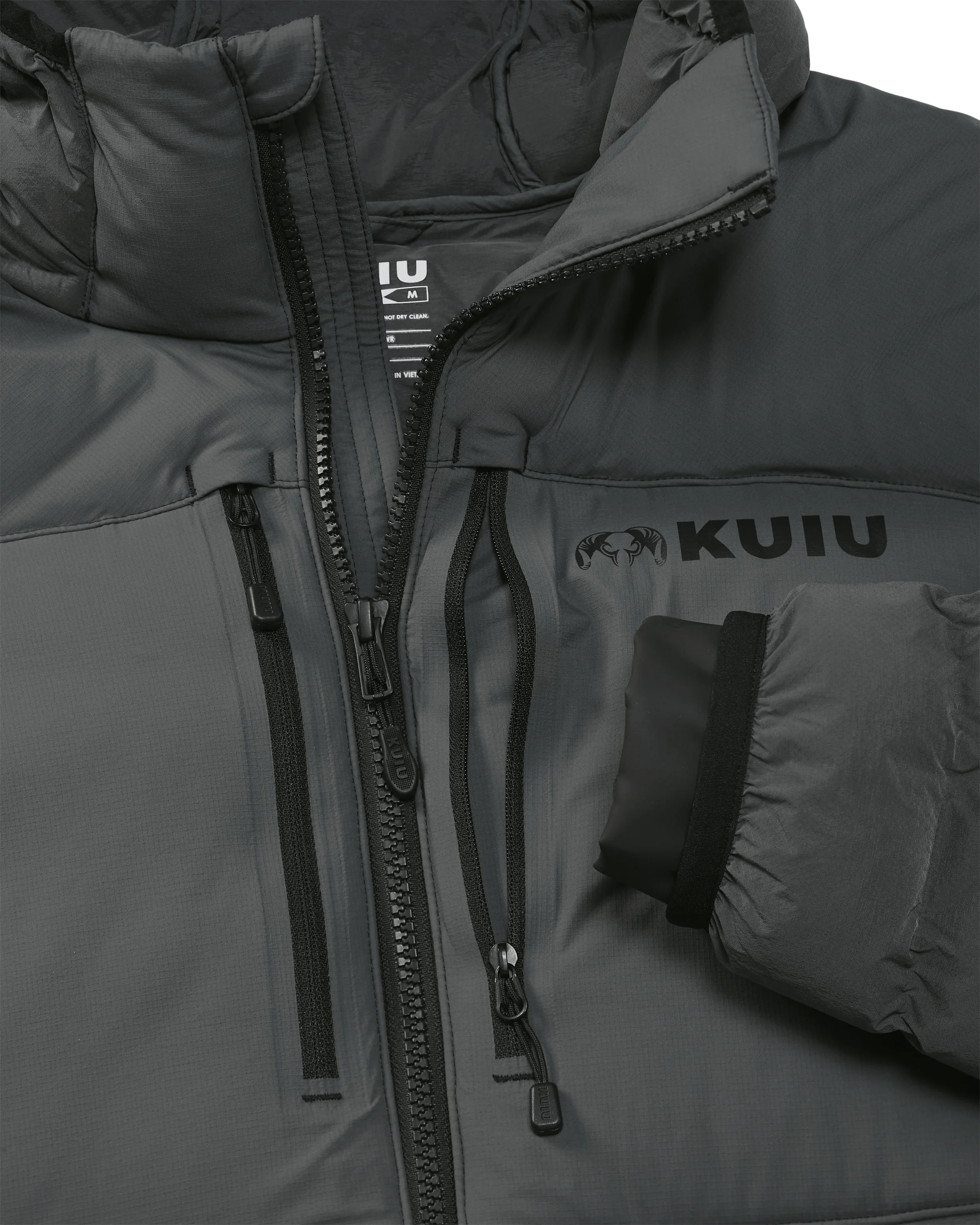 Outlet Flyway Insulated Hooded Jacket | Gunmetal - Image 3
