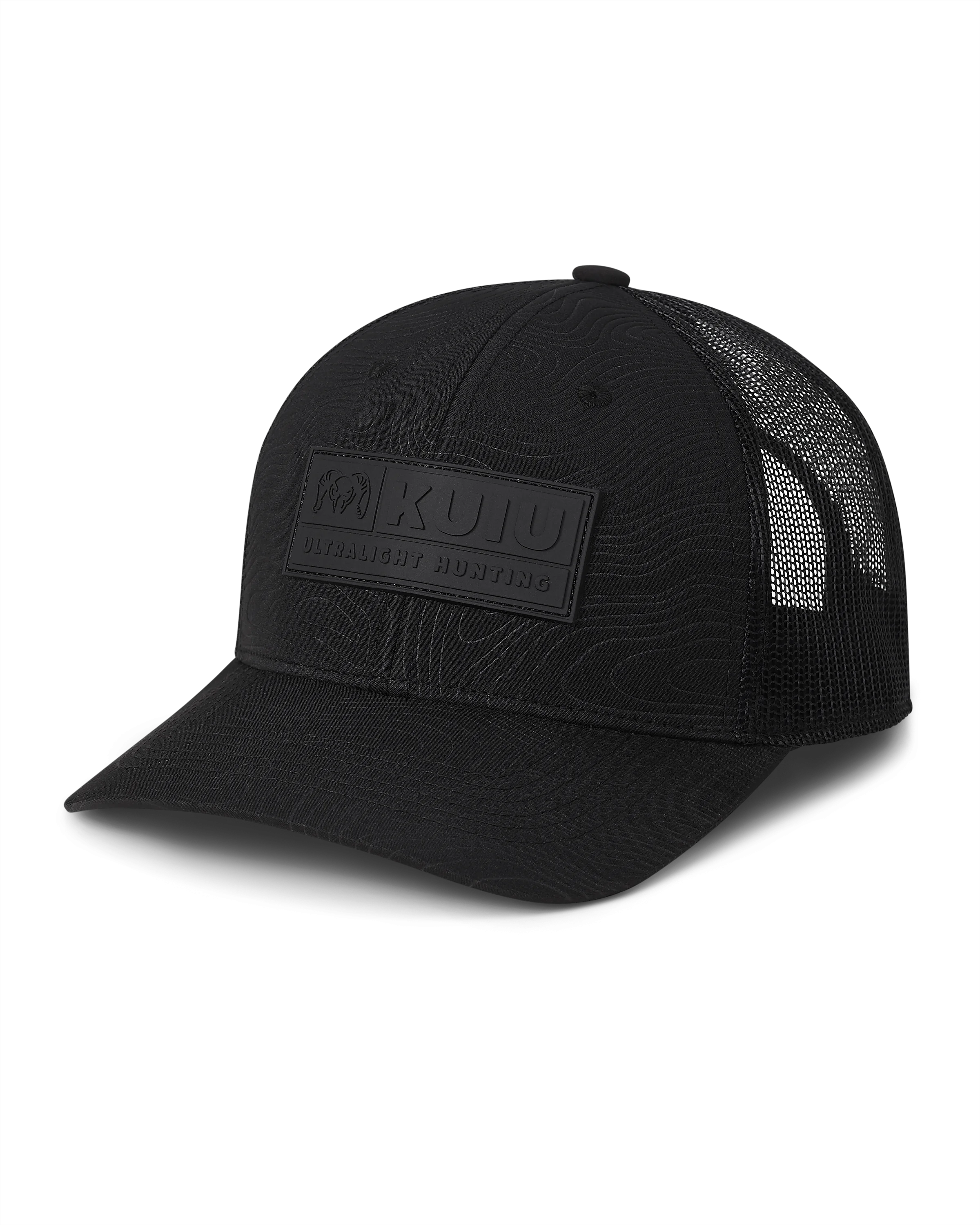 KUIU Topo Patch Hat | Black/Black