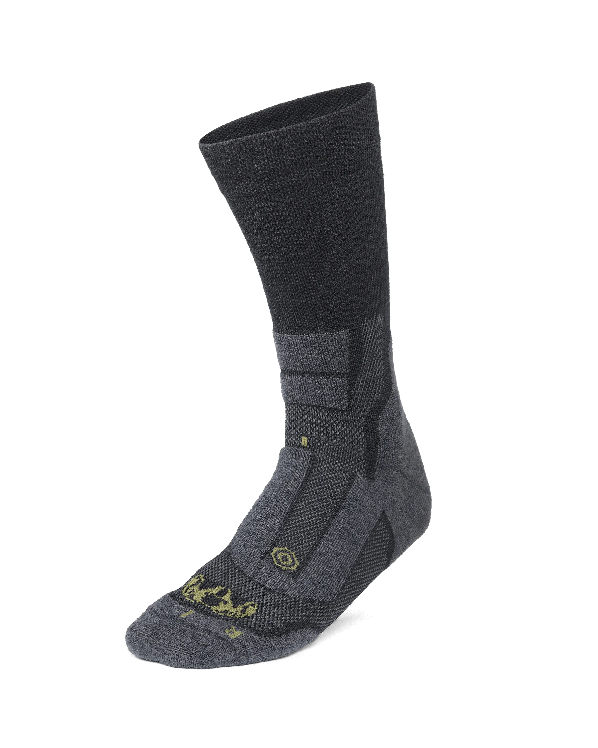 StrongWool Hybrid Crew Sock 2-Pair Pack | Grey Green - Image 3
