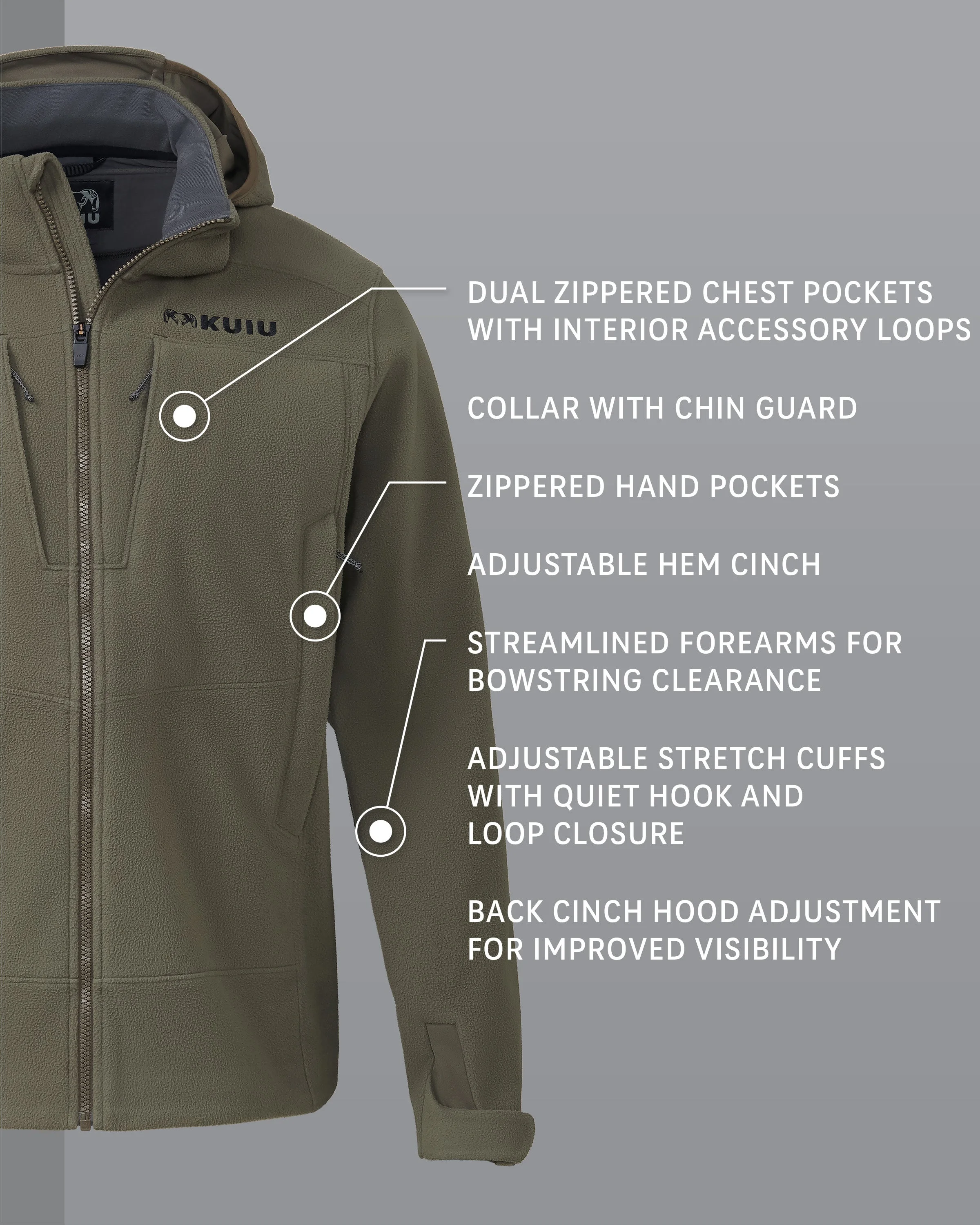Alternative view of Outlet KUIU Proximity LT Hooded Jacket | Ash