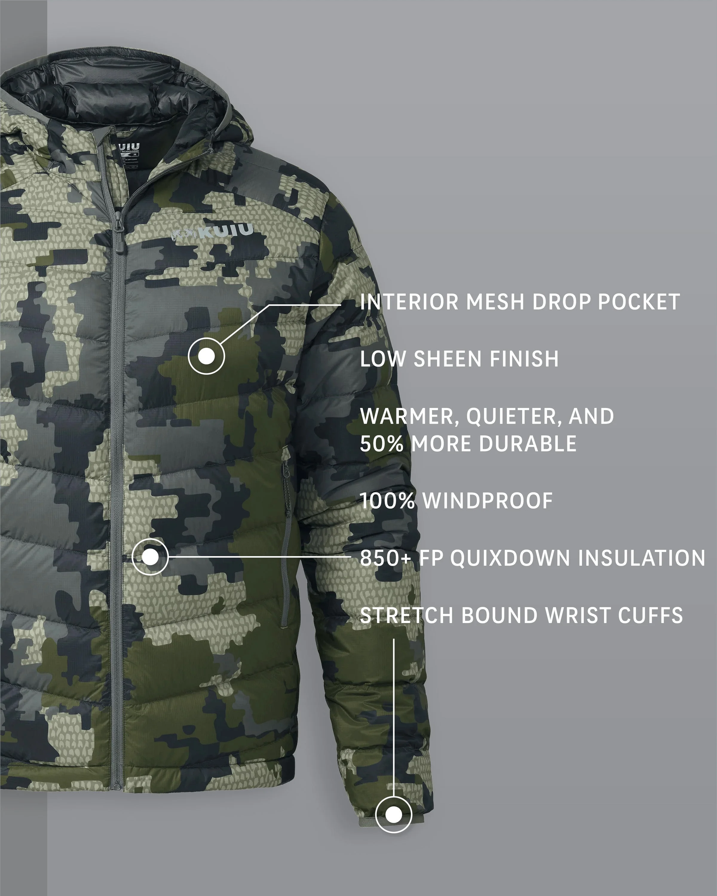 Alternative view of Super Down LT Hooded Jacket | Verde