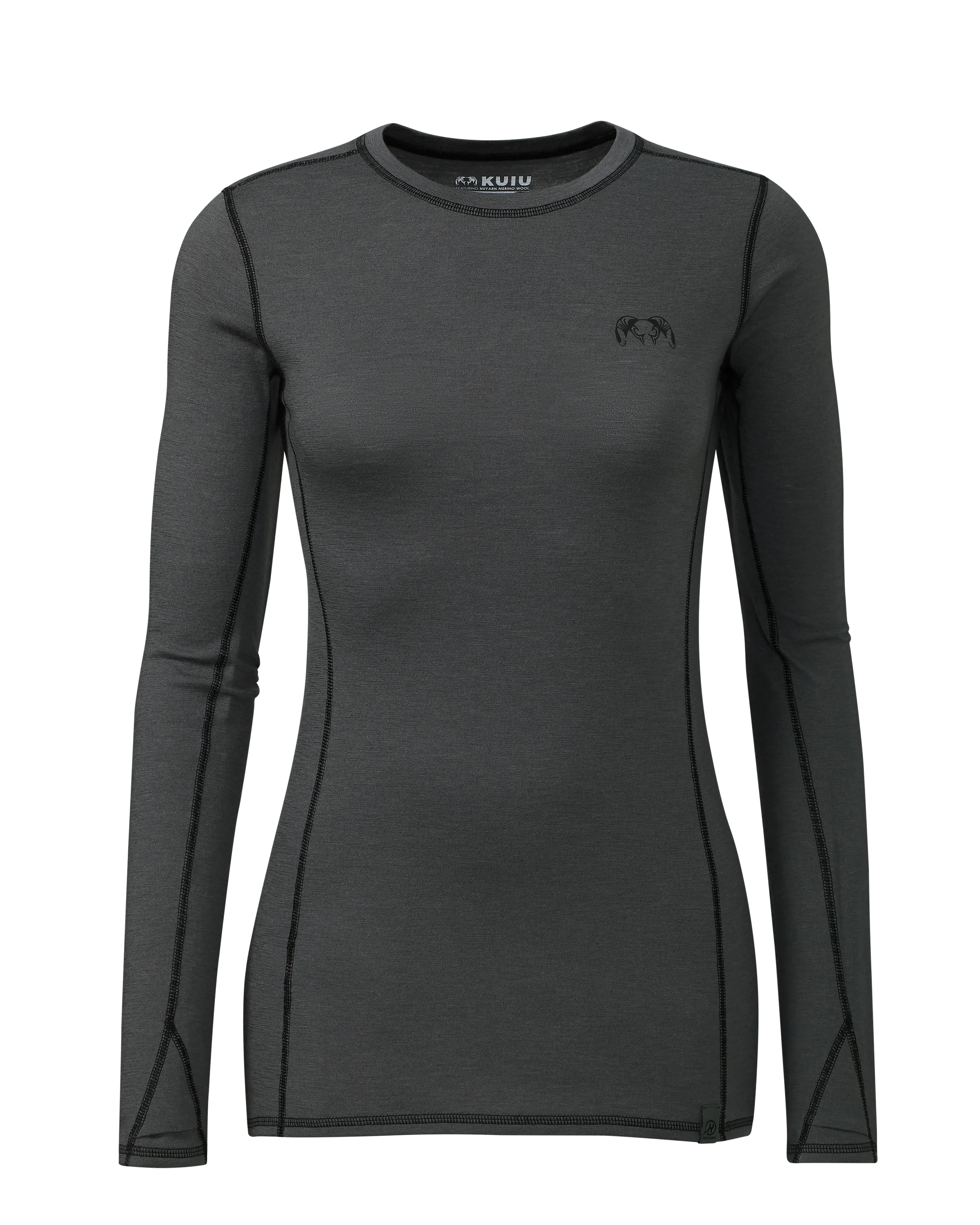 Women's ULTRA Merino 145 LS Crew | Gunmetal