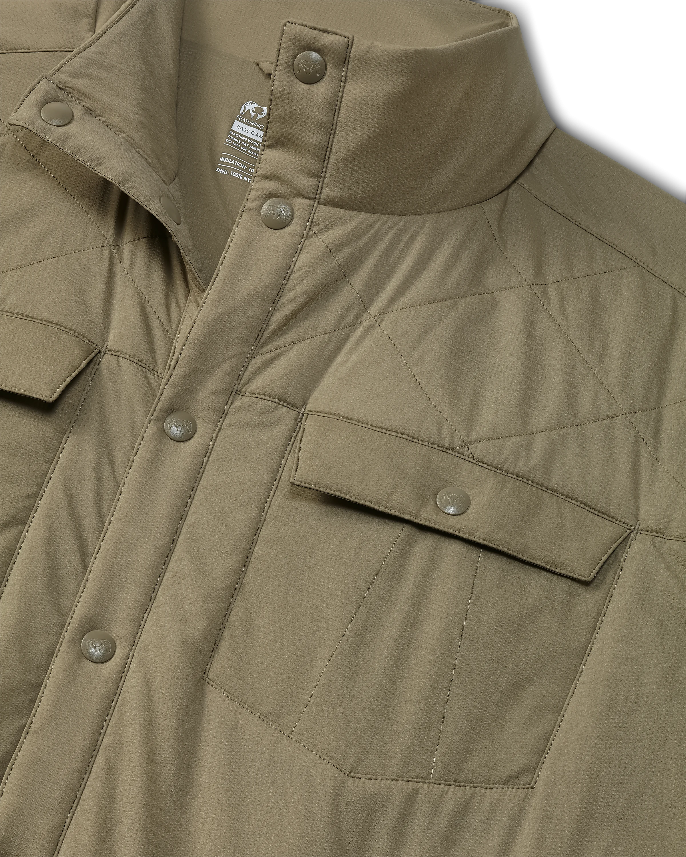 Base Camp Insulated Snap Shirt | Khaki - Image 3