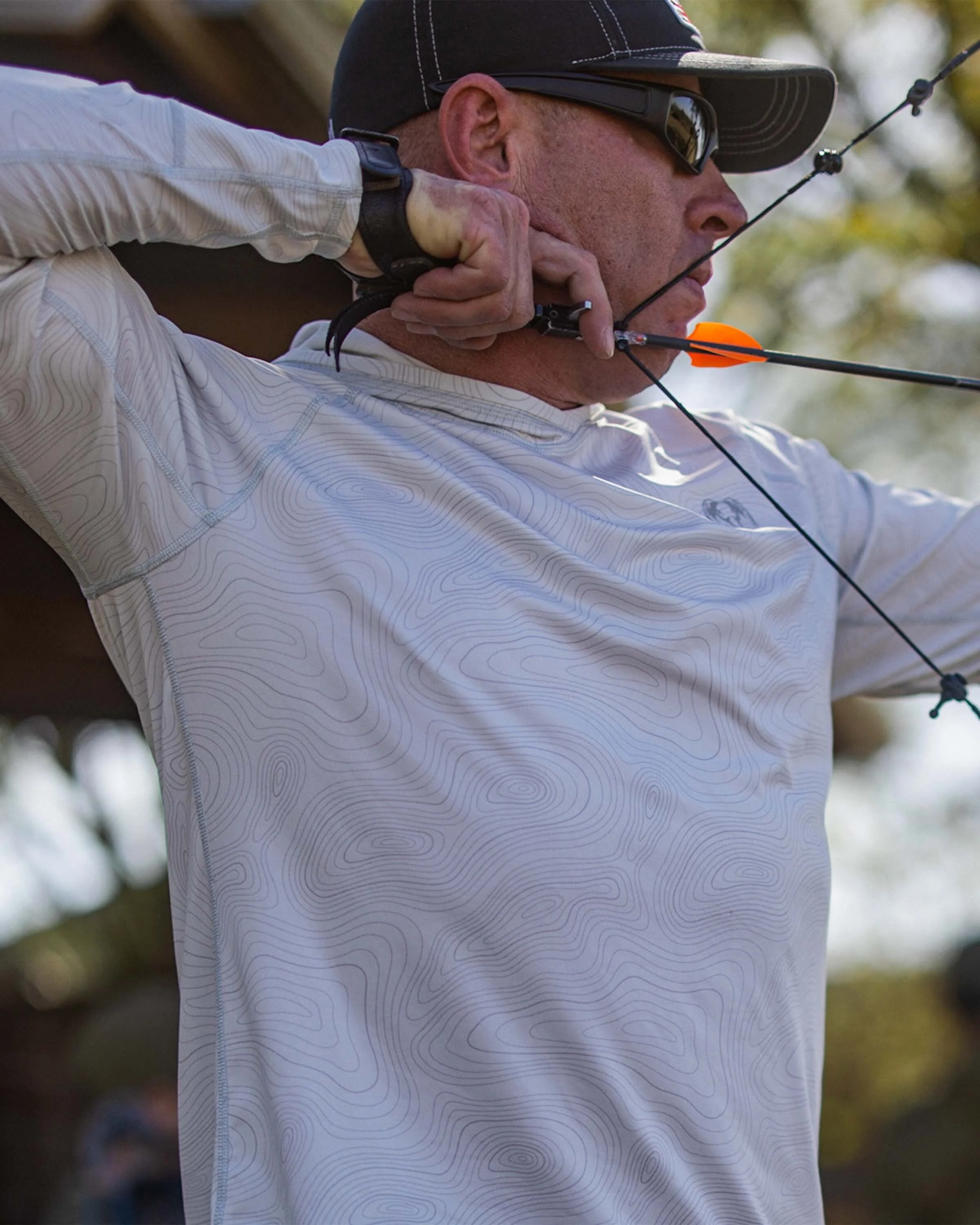 Alternative view of Gila LS Hoodie Topo | Skyline Topo Print