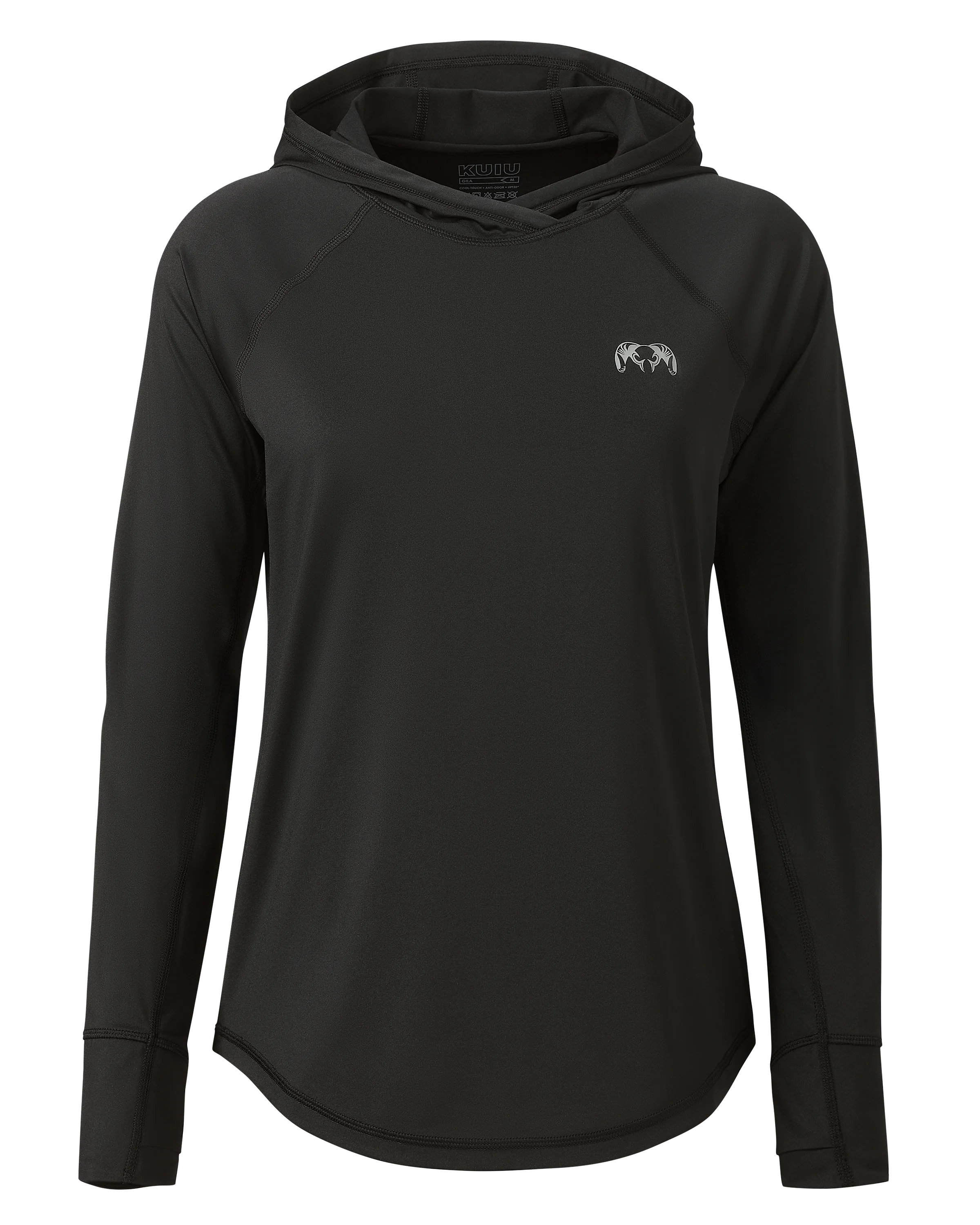 Women's Gila LS Hoodie | Black