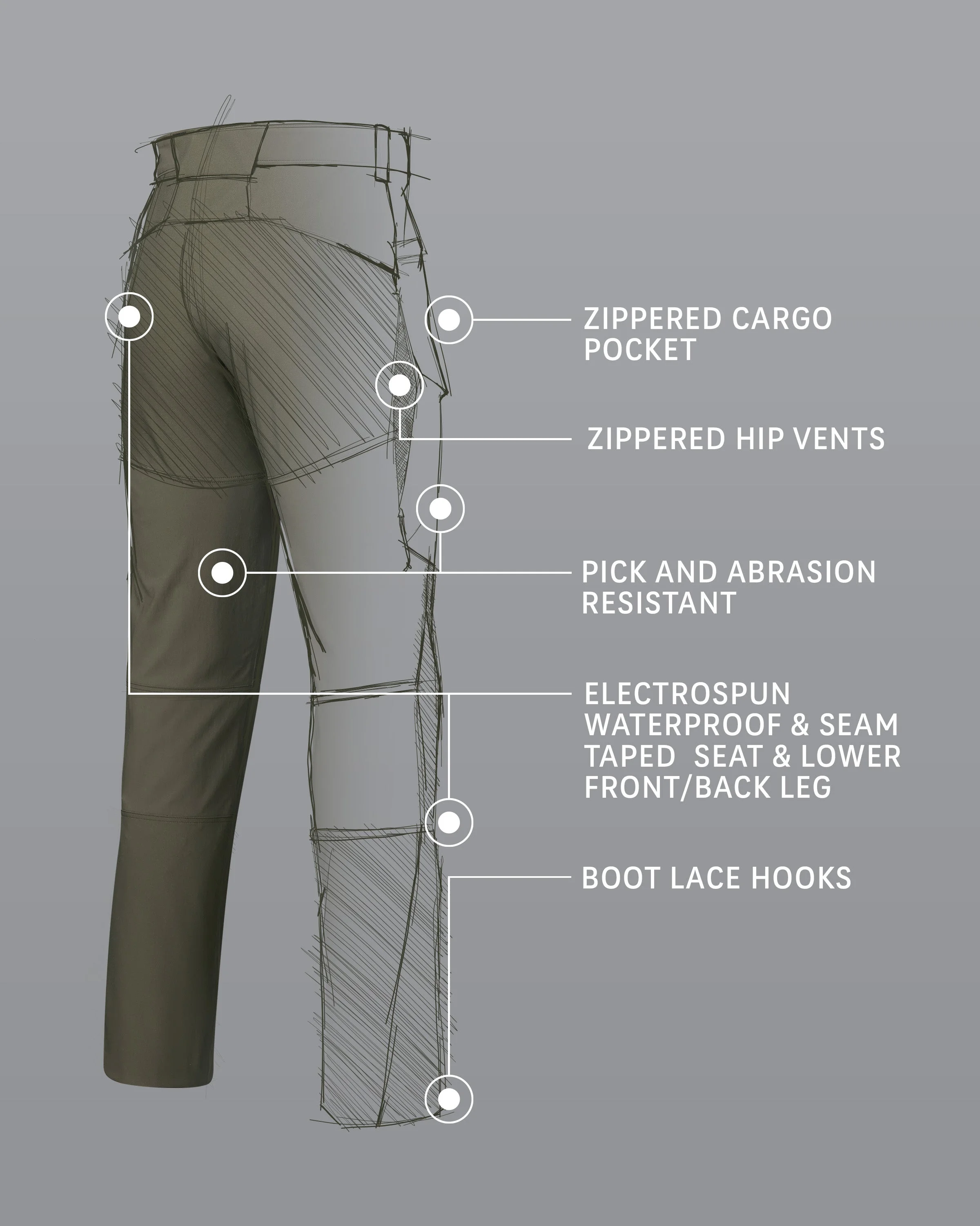 Alternative view of Kutana Hybrid Pant | Ash