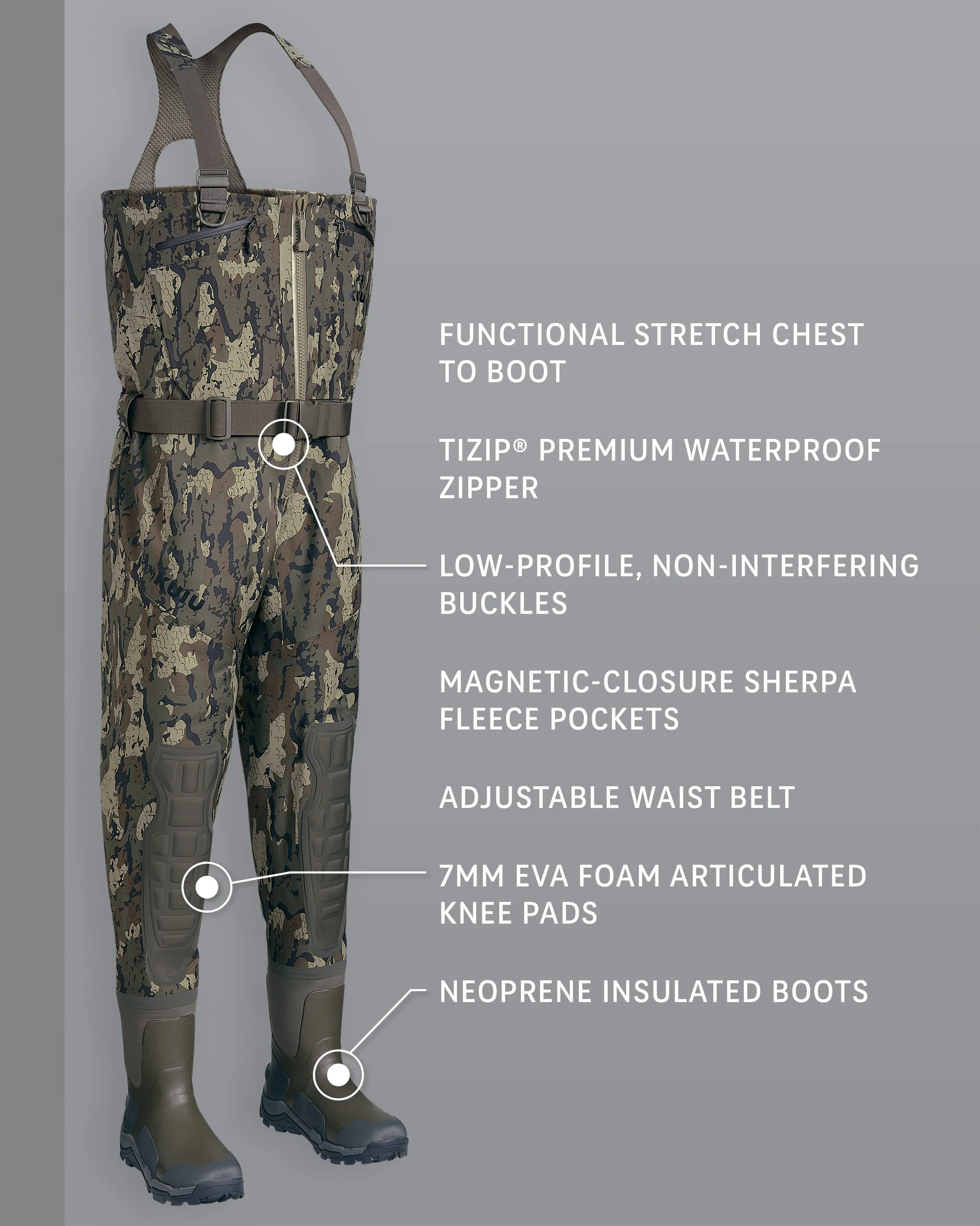 Alternative view of KUIU PRO HD Flex Zip Wader | Veros